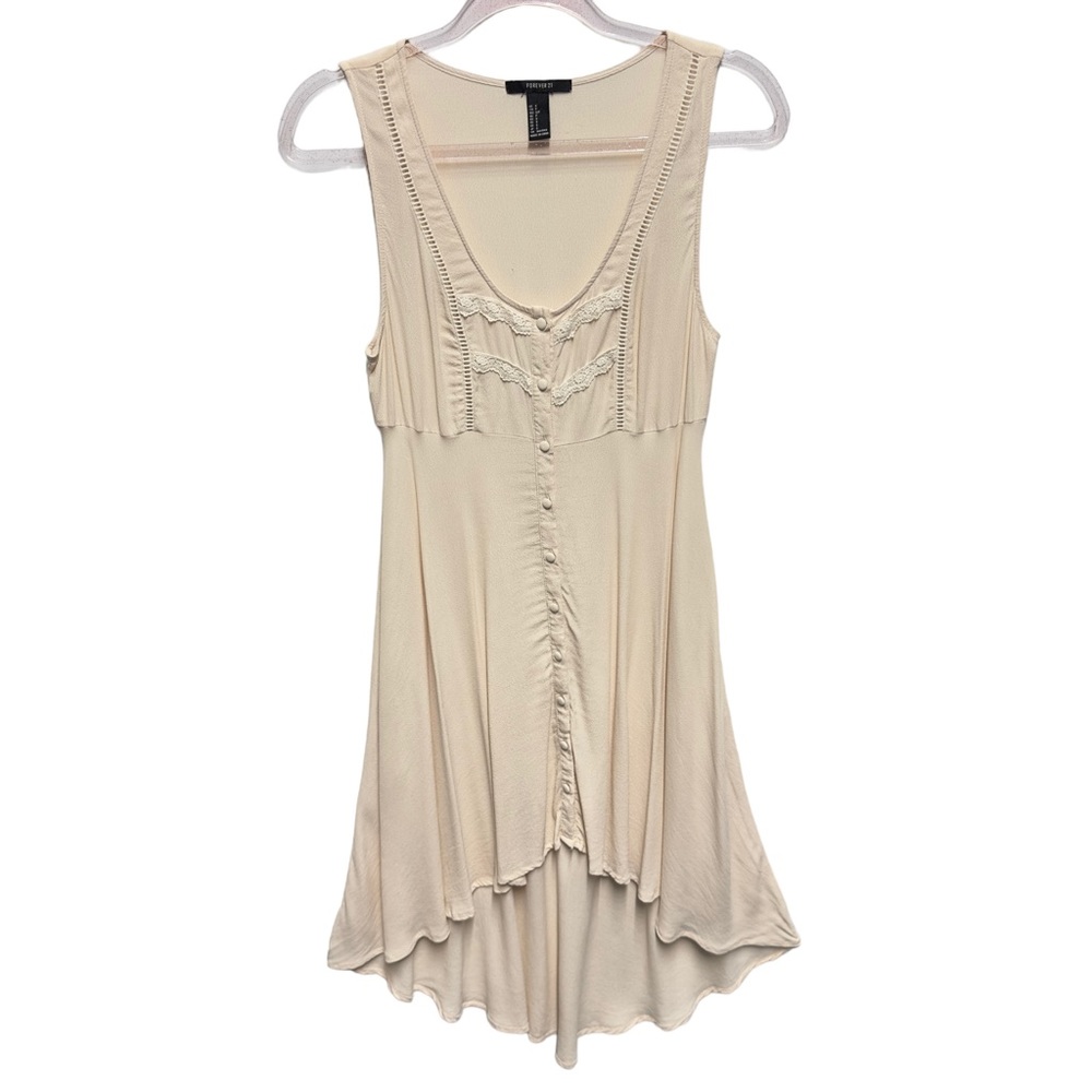 Crochet Gauze Knit Lace Hi Low Midi Dress Fairy Ethereal